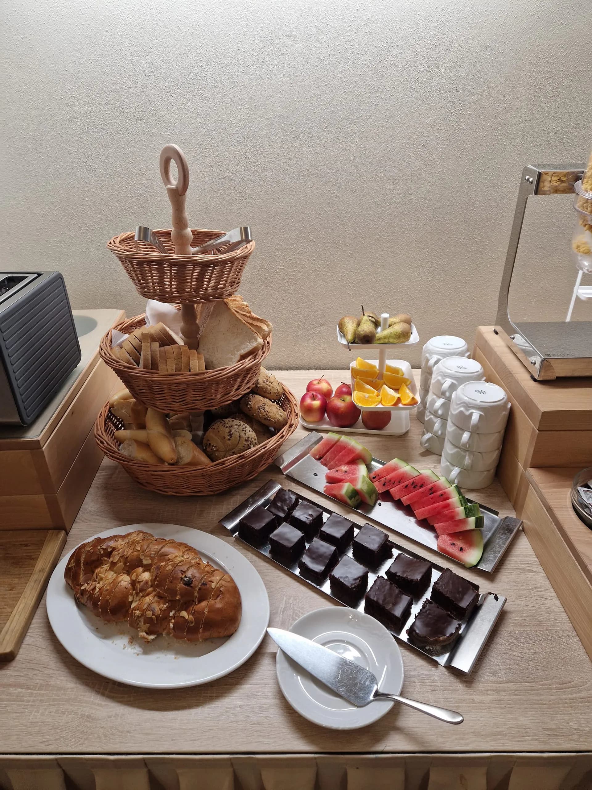 Breakfast buffet at Hotel U Labutě